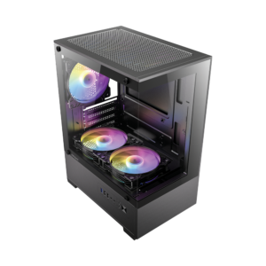 CHASIS ANTEC VCX100 - VIDRIO TEMPLADO - NEGRO - 5 FANS RGB (724020)