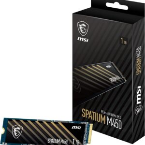 DISCO SOLIDO SSD M.2 MSI 1TB SPATIUM M450 V1 PCIe X4 NVMe