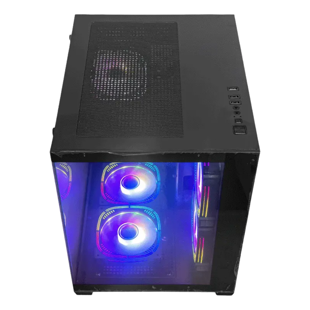 CHASIS ARS ATX PECERA NEGRO 5FANS RGB - Imagen 4