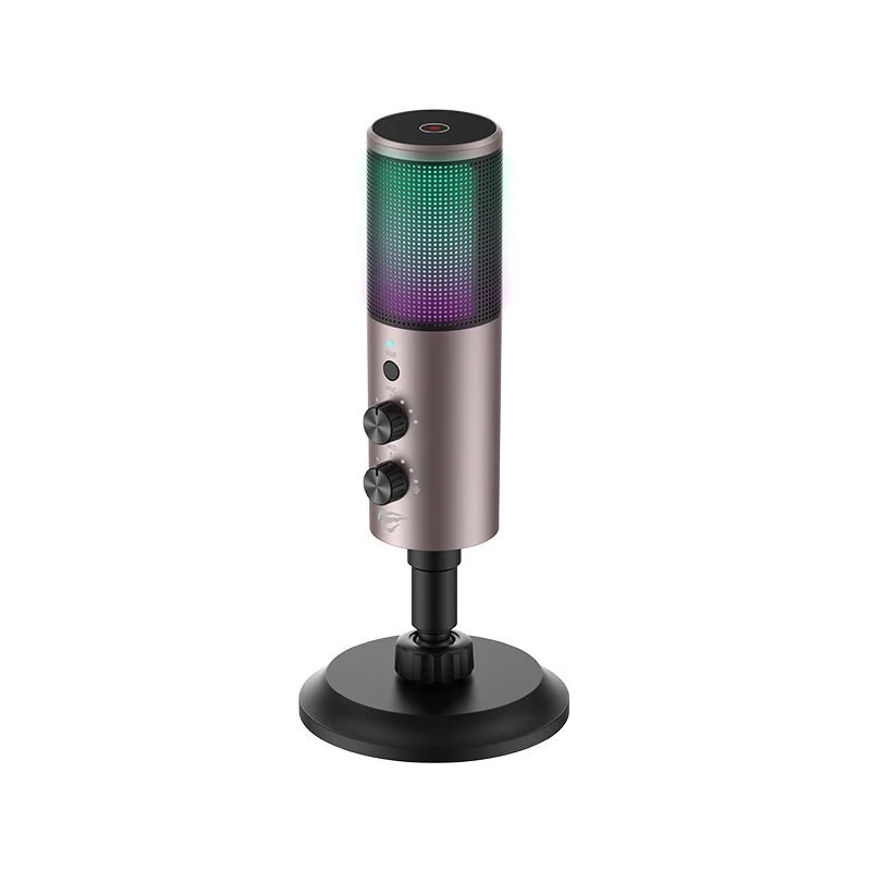 MICRÓFONO HAVIT GAMENOTE GK61 RGB ALTA PRECISIÓN USB NEGRO - Imagen 2