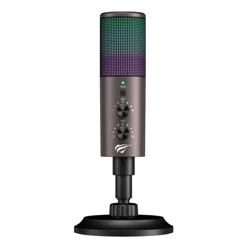 MICRÓFONO HAVIT GAMENOTE GK61 RGB ALTA PRECISIÓN USB NEGRO